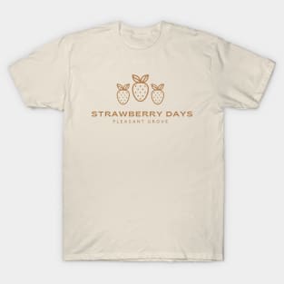 Brown Strawberry Days Pleasant Grove Utah Minimalist T-Shirt